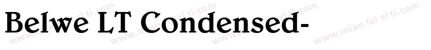 Belwe LT Condensed字体转换
